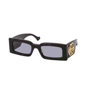 NWT Gucci GG1425S-003 Havana Rectangle 53mm Sunglasses